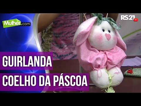 Guirlanda coelho páscoa | Mulher.com | @RedeSeculo21 | 06/02/2015 | Ana Paula Stahl | Parte 1