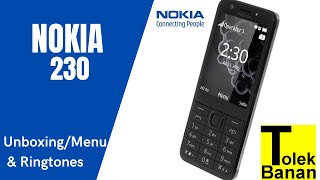 NOKIA 230 - Unboxing / Menu & Ringtones - Classic Phone