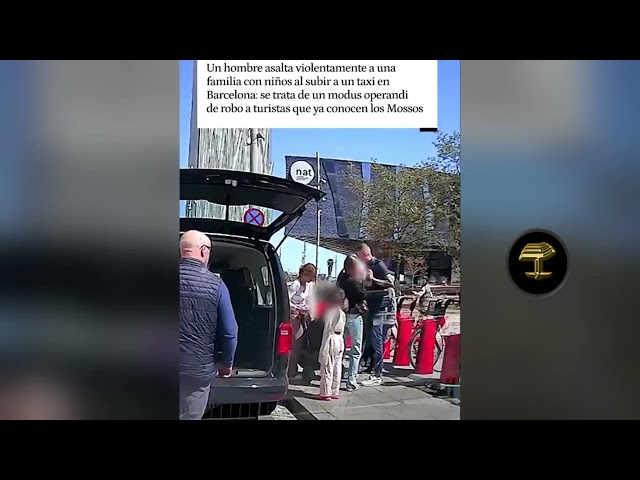 Asaltan a una familia con un bebé violentamente en Barcelona