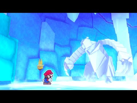 Paper Mario: The Origami King Walkthrough - Part 24 - Ice Vellumental Battle & Diamond Island