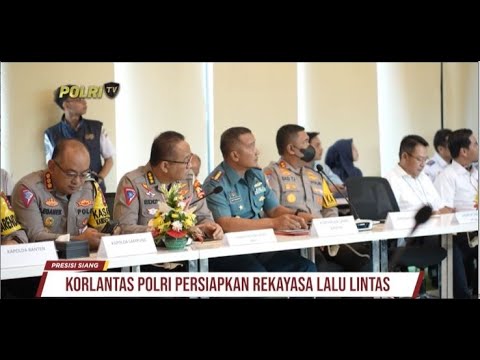 KORLANTAS POLRI RAPAT PERSIAPAN REKAYASA LALIN ARUS MUDIK BALIK