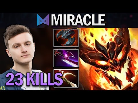 NIGMA.MIRACLE SHADOW FIEND WITH 23 KILLS - DOTA 2 7.26 GAMEPLAY