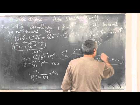 Lectia BAA  69 - Binomul lui Newton