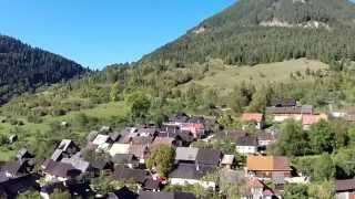 preview picture of video 'DJI Phantom 2 flying over the village Vlkolínec (outdoor museum)'