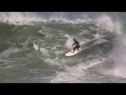 Big wave surfing at Bullies