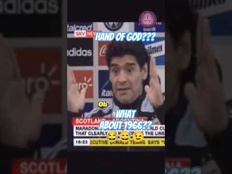 England Brought Up the Hand of God & Maradona Fired Back 😂