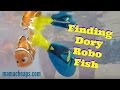 Disney Finding Dory Zuru Robo Fish IN ACTION Toy Review - Nemo Bailey Marlin Dory