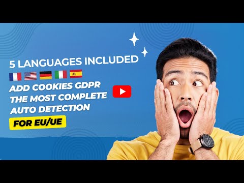 ADD COOKIES GDPR - THE MOST COMPLETE - AUTO DETECTION - Prestashop