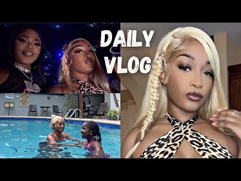 DAILY VLOG- Partying With DHQ Nikki + Shelly Belly + Chi Ching Ching + Pool Day