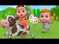 Moo Moo Brown Cow - Farm Animals Song | Bum Bum Kids Song & Nursery Rhymes