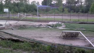 preview picture of video 'Powódź 2010 - Orlik Skawina po opadnięciu wody 21.05.2010'