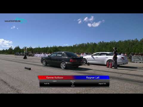 Kenne Koltsov - Audi 90 vs Ragnar Lall - Jaguar XJL. Drag race @ RaceWars2019