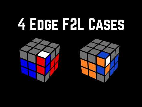 4 Intermediate F2L Cases (Edge In Slot)