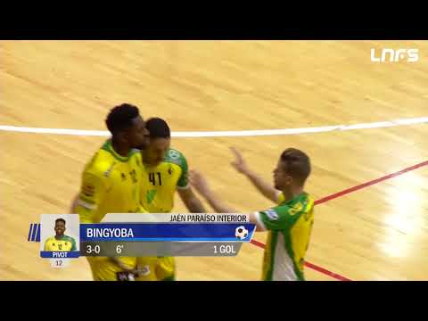 Gol Bingyoba (3-0) Jaén Paraíso Interior - Naturpellet Segovia. J18, 1Div. LNFS