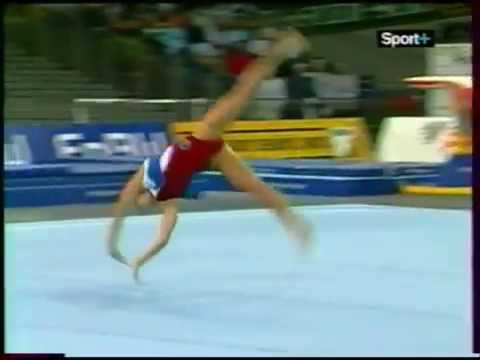 Elena ZAMOLODCHIKOVA (RUS) floor - 2004 DTB Cup semi final