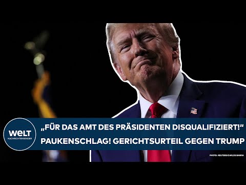 USA: "Für das Amt des Präsidenten disqualifiziert!" Historisch! Gericht watscht Donald Trump ab