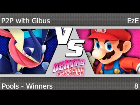 DBA 8 - P2P with Gibus (Greninja) vs BB | EzE (Mario) Pools - Winners - Smash 4