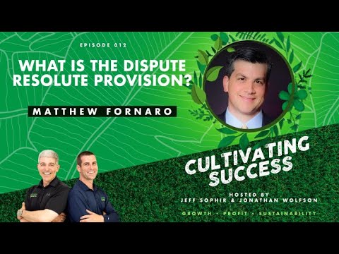 Matthew Fornaro video - what is the dispute resolution provision KAJ Masterclass