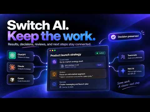 Epismo OS: Keep your work when you switch AI tools