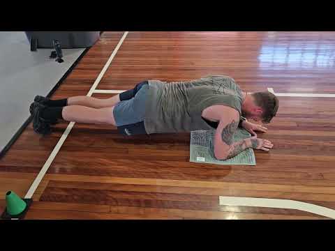 Conor Swanson - NT Police fitness testing: prone hold