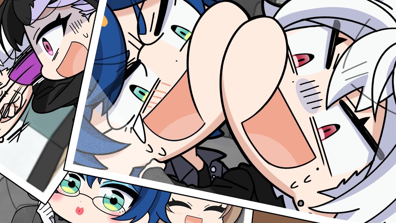 Sit With Meして殴ってぶりっ子するエニグマ短いの3つ詰め【手描き切り抜き/にじさんじ/にじGTA/葛葉/レオス・ヴィンセント/フレン・E・ルスタリオ/狂蘭メロコ】