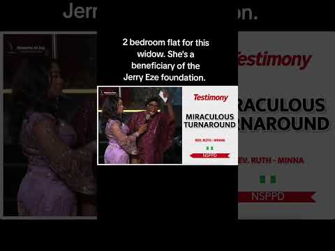 Widow shares testimony after benefitting from Pastor Jerry Eze's Foundation. #nsppdtestimonies 