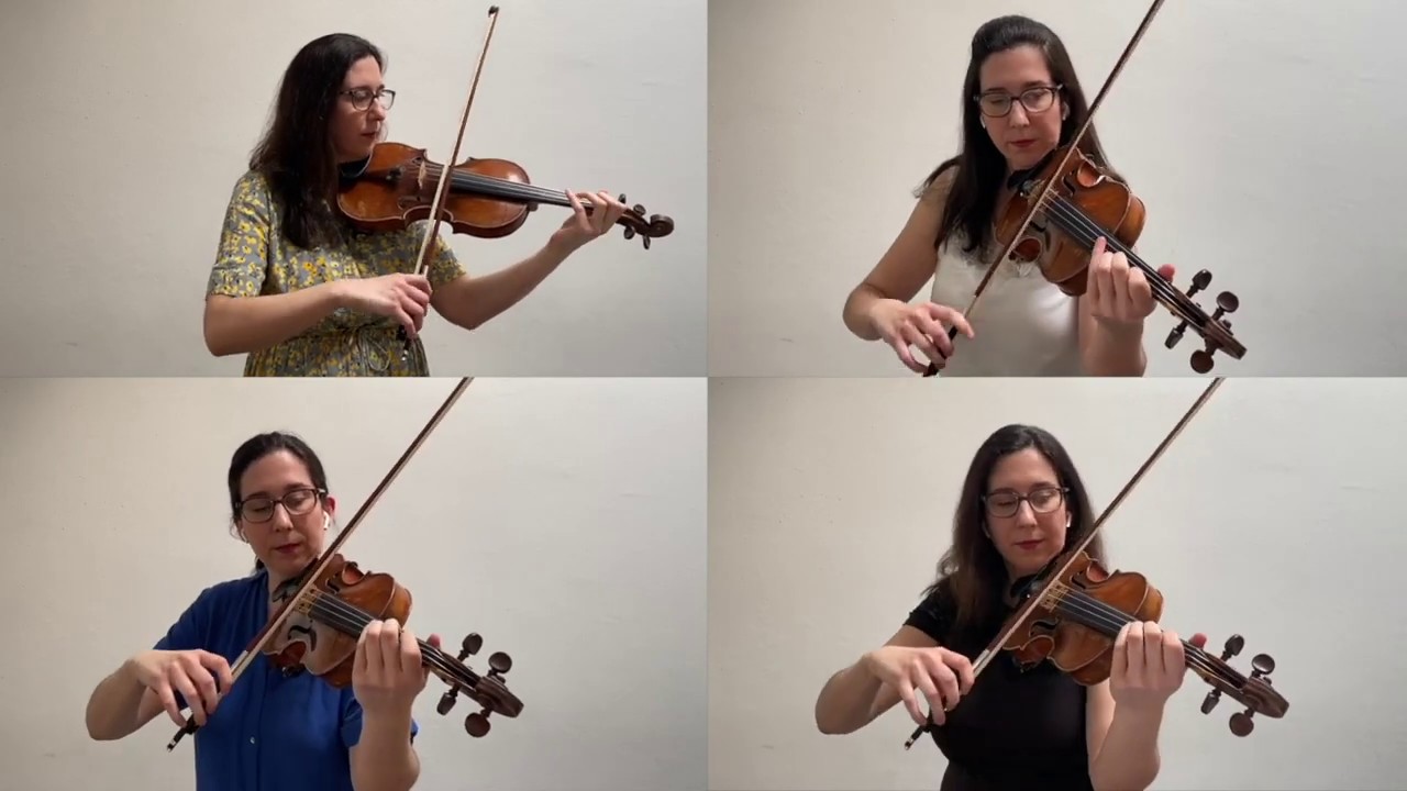 Telemann - Concerto for 4 Violins No. 2 in D major Allegro
