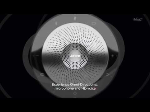 JABRA SPEAK 510 garsiakalbis, skirtas UC ir amp; BT USB konferencijos sprendimas 360 laipsnių mikrofono prijungimo ir atkūrimo nutildymo ir garsumo mygtukas video