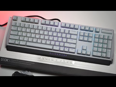 Dell Alienware AW510K klaviatūra USB Juoda, Balta video