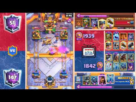 MEGA KNIGHT HOG WITCH VS MINER POISON CYCLE #clashroyale