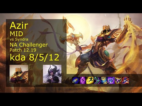 Rank 5 NA Azir Mid: Azir vs Syndra