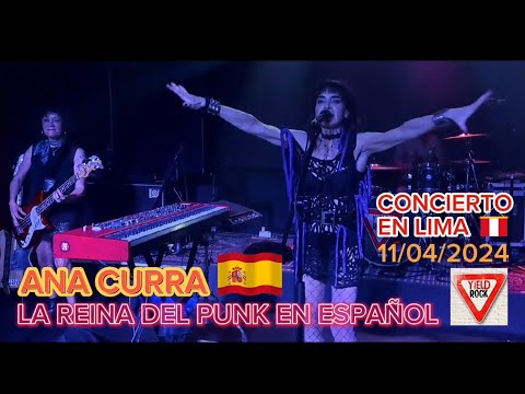 ANA CURRA 🇪🇸 Artista Española ex Alaska y los Pegamoides 🤩🥲 La Reina del Punk CONCIERTO LIMA Perú 🇵🇪