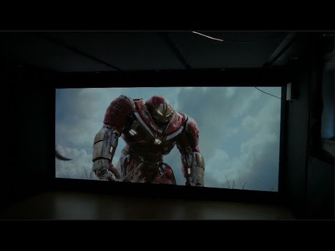 Heimkino selber bauen #6 / 156 Zoll Akustisch transparente Leinwand