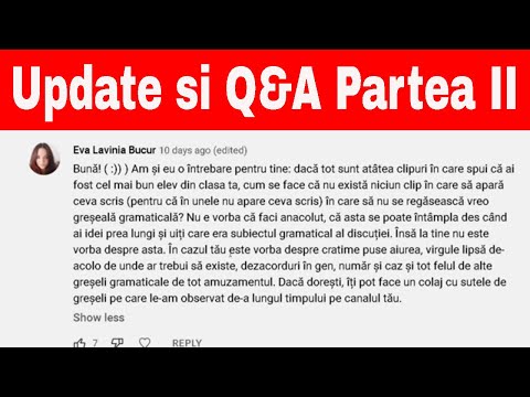 Update si Q&A Partea II