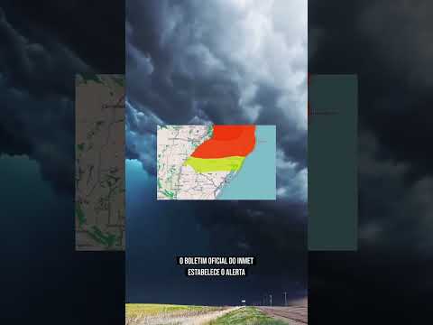 ⚠️ ALERTA VERMELHO NO RIO GRANDE DO SUL: O INMET confirmou um aviso de GRANDE PERIGO CICLONE 🚨🌪️🌪️