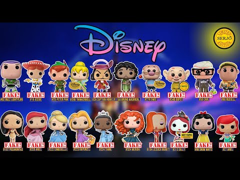 Comparisons of 20 fakes by Funko POP! Disney! Part 2!