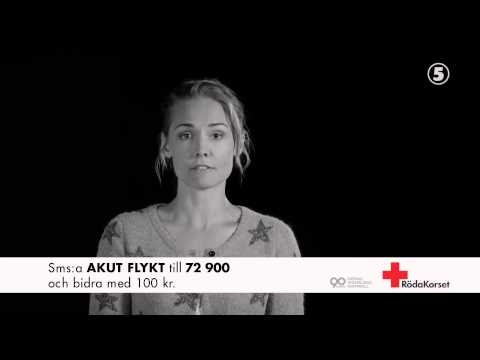 Carina Berg i Kanal 5:s Röda Korset-kampanj