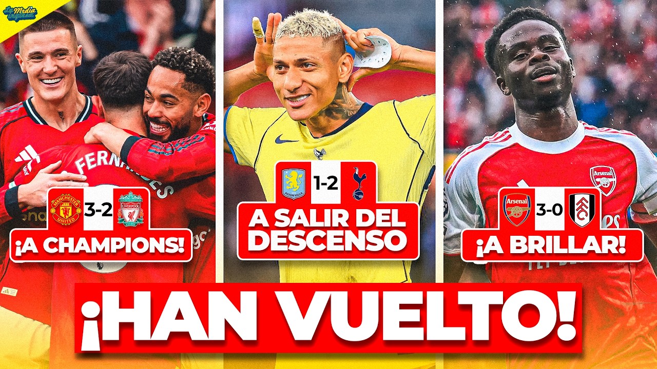 CHM 9X32: GOLPE EN LA MESA DEL ARSENAL Y EL TOTTENHAM POR FIN RESPIRA