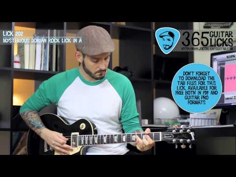 Lick 202/365 - Mysterious Dorian Rock Lick in A | 365 Guitar Licks Project