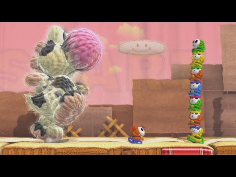 Yoshi's Woolly World 100% Walkthrough Part 1 - World 1
