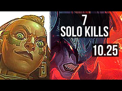 ILLAOI vs AATROX (TOP) | 7 solo kills, 300+ games | KR Diamond | v10.25