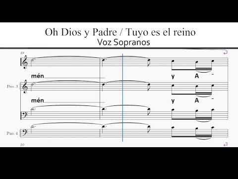 Oh Dios y Padre / Tuyo es el reino - Voz Sopranos