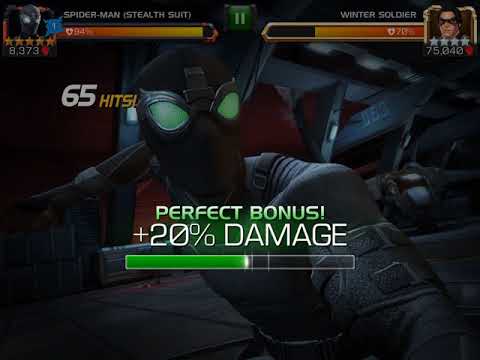 Mcoc | ROL | 5* r3 (unduped) Spider-Man (Stealth Suit) vs. Winter Soldier