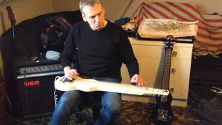 Lap steel guitar River 6 with single coil