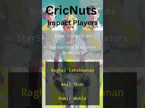 Dream Cricket Cubs vs StarSportsUS Gladiators - 06/04/2023 - NJ U13 Div A-USA Cricket Junior Pathwa