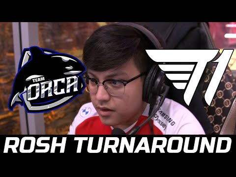 T1 VS ORCA GAME 1 - ROSHAN TURNAROUND BTS PRO SERIES SEASON 1 0 SEA