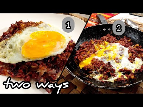 Corned Beef Hash with Egg: Easy recipe for 2 versions