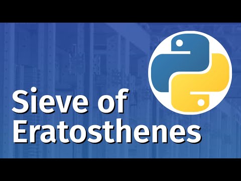 Python Program for Sieve of Eratosthenes | Find primes using Sieve of Eratosthenes