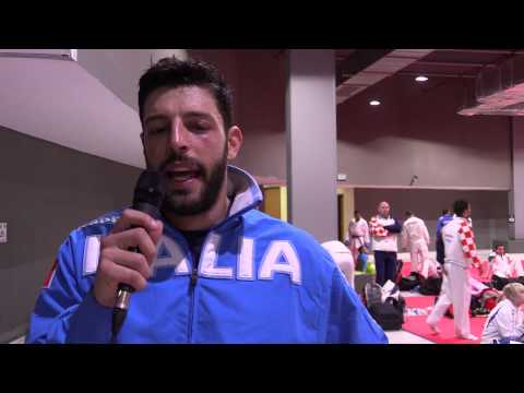 Interview to Nello MAESTRI of Italy, Finalist Kumite -84kg. 2015 European Karate Championships