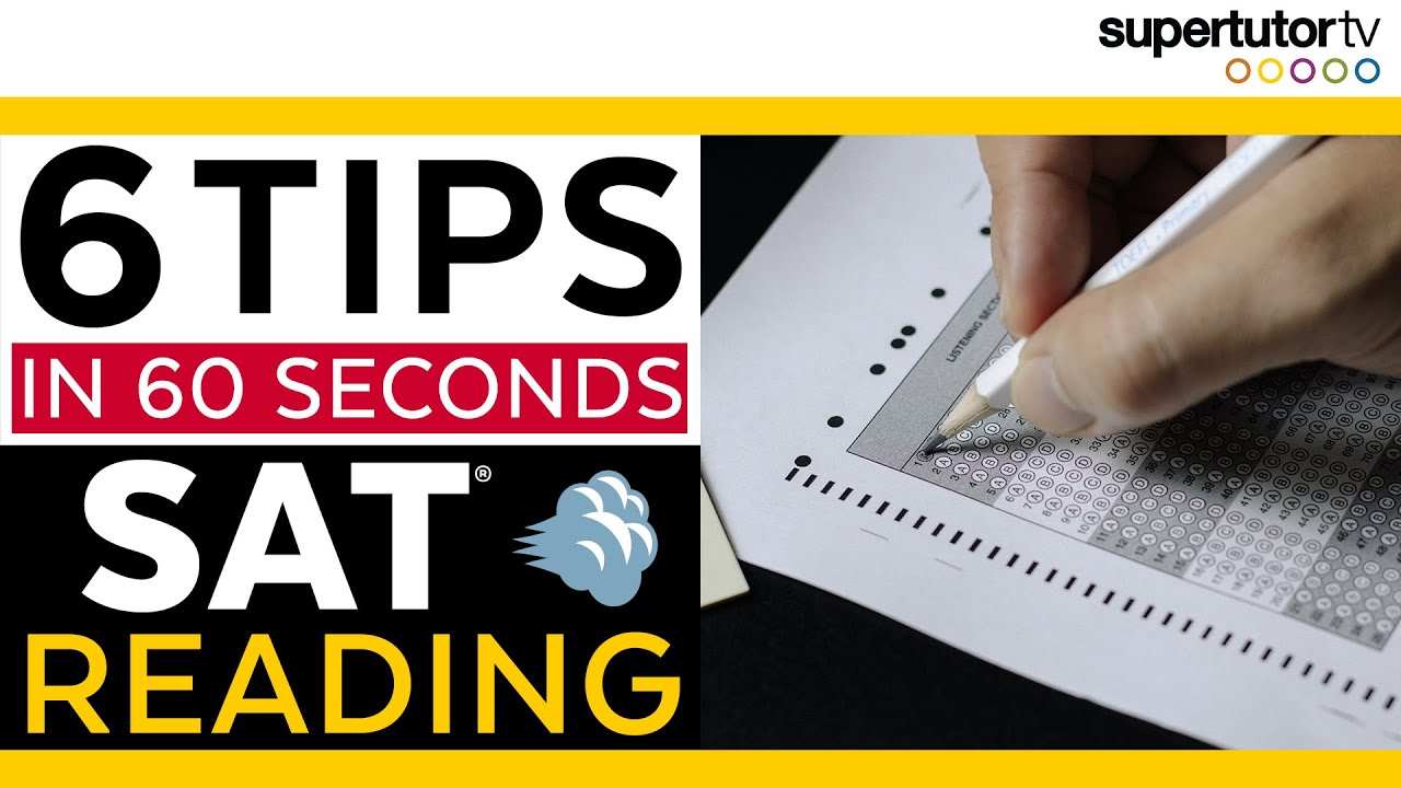 6 Top Tips for the SAT® Reading in 60 SECONDS! 💨 ⏳
